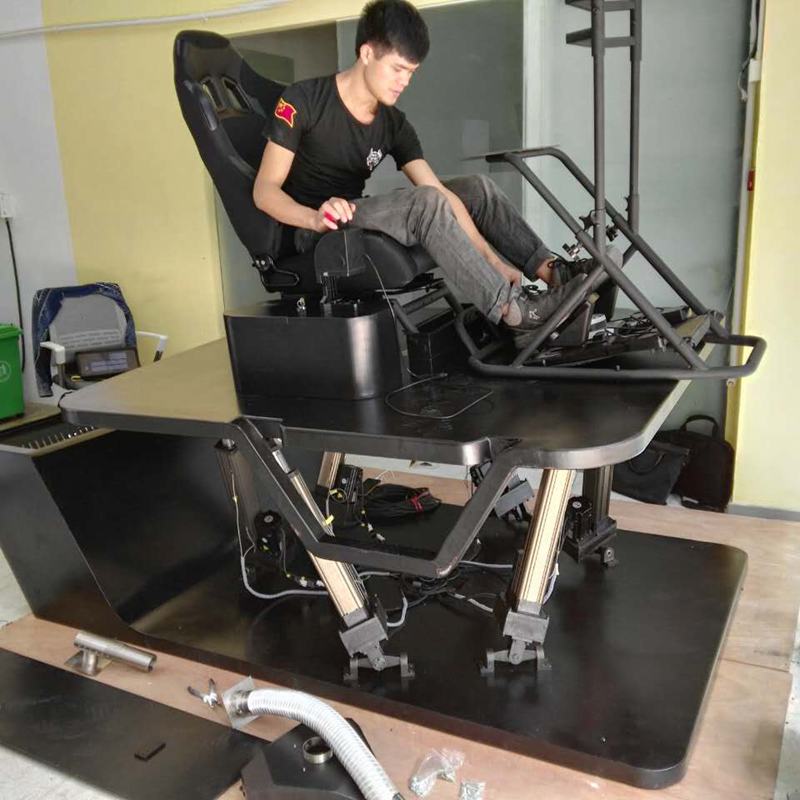 深圳客户六自由度赛车模拟平台顺利交货-佛山市依时利新科技有限公司