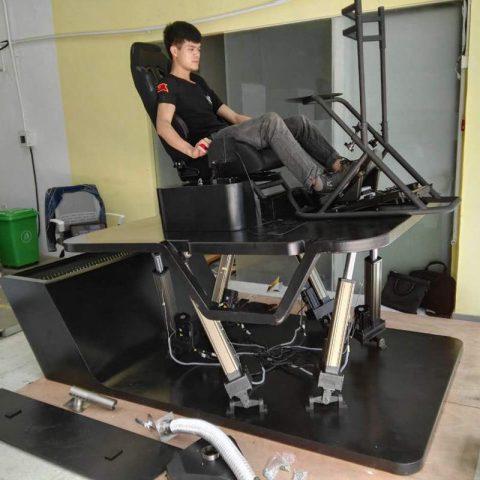 六自由度运动赛车平台，六自由度赛车模拟平台订制