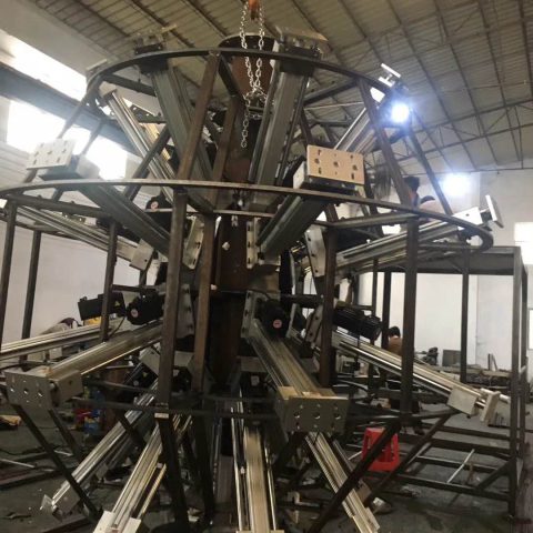 कस्टम छह-DOF प्लेटफ़ॉर्म इनवर्स काइनेमैटिक्स और 3D मॉडलिंग